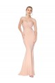 Stretch Crepe Mermaid Long Sleeveless Formal Dress / Bridesmaid Gowns Barrie