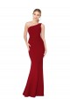 Stretch Crepe Mermaid Mermaid Sleeveless Burgundy Formal Evening Gown / Prom Dress / Bridesmaid Dress Barrie
