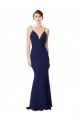 Stretch Crepe Mermaid Long Sleeveless Open Back Formal Dress / Bridesmaid Dress Barrie