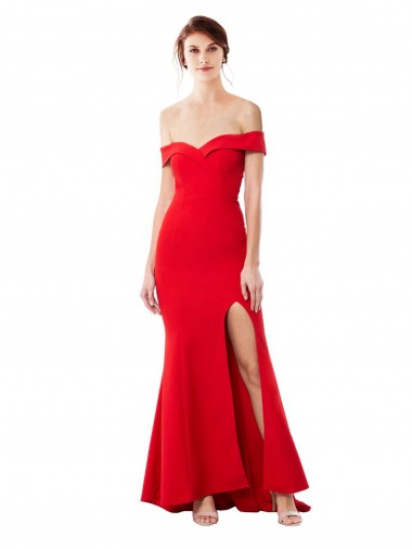 Stretch Crepe Mermaid Long Sleeveless Formal Evening Dress / Prom Dress / Bridesmaid Dress Barrie