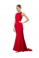 Stretch Crepe Mermaid Long Sleeveless Open Back Formal Evening Gown / Bridesmaid Dress Barrie