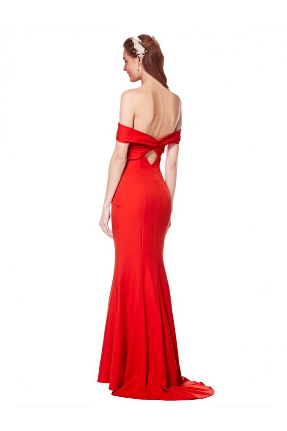 Stretch Crepe Mermaid Long Sleeveless Bridesmaid Dress / Formal Dress Barrie