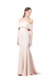 Stretch Crepe Mermaid Long Sleeveless Nude Formal Evening Gown / Prom Dress / Bridesmaid Dress Barrie