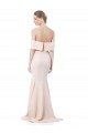 Stretch Crepe Mermaid Long Sleeveless Nude Formal Evening Gown / Prom Dress / Bridesmaid Dress Barrie