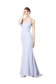 Stretch Crepe Mermaid Long Sleeveless Evening Gown / Prom Dress / Bridesmaid Dress Barrie