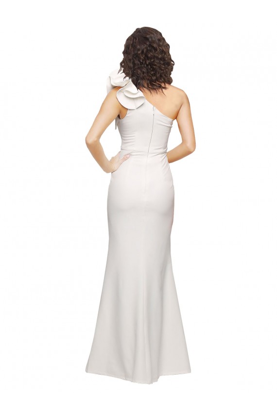 Stretch Crepe Sheath Long Sleeveless Prom Dresses Barrie