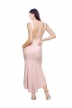 Stretch Crepe Sheath Midi Length Sleeveless Low Back High Low Evening Gown / Prom Dress / Bridesmaid Dress Barrie