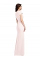 Stretch Crepe A-Line Long Cap Sleeves Formal Evening Gown / Prom Dress / Bridesmaid Dress Barrie