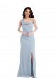 Stretch Crepe Trumpet Trumpet Sleeveless Light Sky Blue Formal Dress / Bridesmaid Dress Barrie