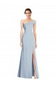 Stretch Crepe Trumpet Trumpet Sleeveless Light Sky Blue Formal Evening Gown / Prom Dress / Bridesmaid Dress Barrie