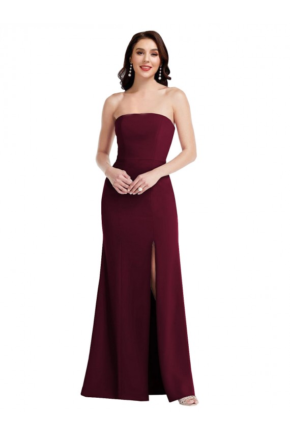 Stretch Crepe Trumpet Long Sleeveless Semi Formal Evening Dress / Prom Dress / Bridesmaid Dress Barrie