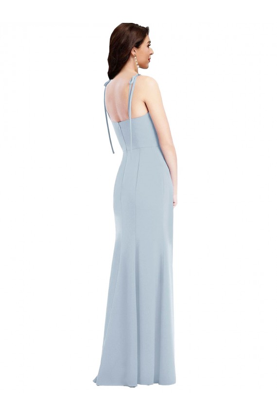 Stretch Crepe Trumpet Long Sleeveless Low Back Bridesmaid Dress / Formal Dress Barrie