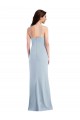 Stretch Crepe Trumpet Trumpet Sleeveless Light Sky Blue Bridesmaid Dress Barrie