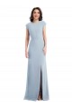 Stretch Crepe Trumpet Long Cap Sleeves Open Back Formal Evening Gown / Prom Dress / Bridesmaid Dress Barrie