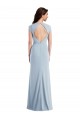 Stretch Crepe Trumpet Long Cap Sleeves Open Back Formal Evening Gown / Prom Dress / Bridesmaid Dress Barrie