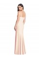 Stretch Crepe Trumpet Long Sleeveless Front Slit Prom Dresses Barrie