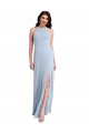 Stretch Crepe Sheath Long Sleeveless Criss Cross Open Back Formal Evening Gown / Prom Dress / Bridesmaid Dress Barrie