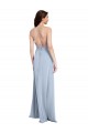 Stretch Crepe Sheath Long Sleeveless Criss Cross Open Back Formal Evening Gown / Prom Dress / Bridesmaid Dress Barrie