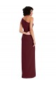Stretch Crepe Sheath Long Sleeveless Daring Slit Prom Dresses Barrie
