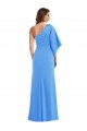 Stretch Crepe Trumpet Long Bell Sleeves Semi Formal Evening Dress / Prom Dress / Bridesmaid Dress Barrie