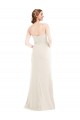 Stretch Crepe Trumpet Long Sleeveless Ivory Semi Formal Evening Dress / Prom Dress / Bridesmaid Dress Barrie