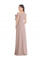 Stretch Crepe A-Line Long Sleeveless Front Slit Prom Dresses Barrie