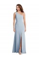 Stretch Crepe Trumpet Long Sleeveless Light Sky Blue Prom Dresses Barrie