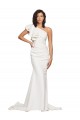 Stretch Crepe Sheath Sheath Sleeveless Ivory Semi Formal Evening Dress / Prom Dress / Bridesmaid Dress Barrie