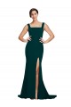 Stretch Crepe Sheath Sweep Train Sleeveless Semi Formal Evening Dress / Prom Dress / Bridesmaid Dress Barrie