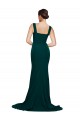 Stretch Crepe Sheath Sweep Train Sleeveless Semi Formal Evening Dress / Prom Dress / Bridesmaid Dress Barrie