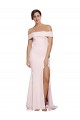 Stretch Crepe Sheath Sweep Train Sleeveless Low Back Formal Evening Gown / Prom Dress / Bridesmaid Dress Barrie