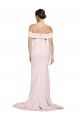 Stretch Crepe Sheath Sweep Train Sleeveless Low Back Formal Evening Gown / Prom Dress / Bridesmaid Dress Barrie