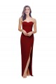 Stretch Crepe Sheath Long Sleeveless Low Back Bridesmaid Dress / Evening Dress Barrie
