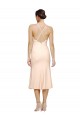 Stretch Crepe Sheath Midi Length Sleeveless Low Back Evening Gown / Prom Dress / Bridesmaid Dress Barrie