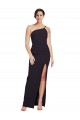 Stretch Crepe Sheath Sheath Sleeveless Black Formal Evening Gown / Prom Dress / Bridesmaid Dress Barrie