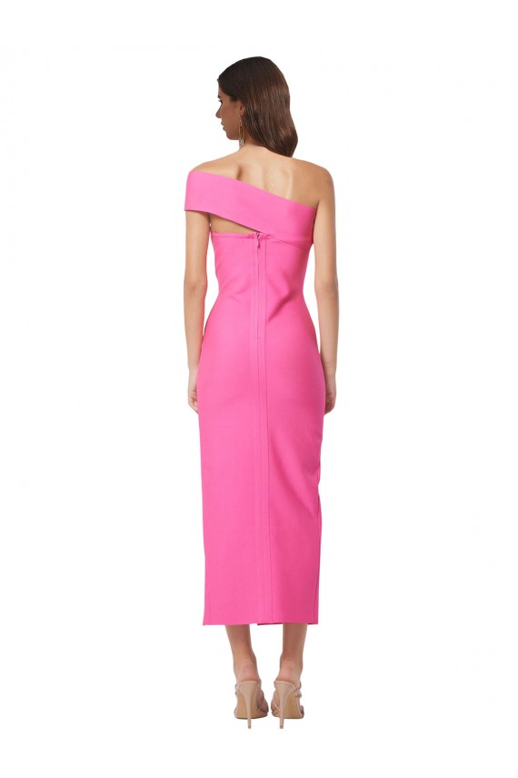 Stretch Crepe Sheath Midi Length Sleeveless Formal Evening Gown / Prom Dress / Bridesmaid Dress Barrie