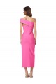 Stretch Crepe Sheath Midi Length Sleeveless Formal Evening Gown / Prom Dress / Bridesmaid Dress Barrie