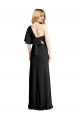 Stretch Crepe Sheath Long Flutter Sleeves Formal Evening Gown / Prom Dress / Bridesmaid Dress Barrie