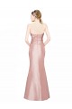 Stretch Satin A-Line Long Sleeveless Sweetheart Low Back Prom Dresses Barrie
