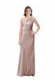 Stretch Satin Sheath Long Sleeveless Open Back Formal Evening Gown / Prom Dress / Bridesmaid Dress Barrie