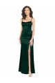 Stretch Satin A-Line Long Sleeveless Open Back Formal Evening Gown / Prom Dress / Bridesmaid Dress Barrie