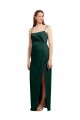 Stretch Satin Column Long Sleeveless Low Back Formal Evening Gown / Prom Dress / Bridesmaid Dress Barrie
