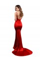 Stretch Satin Mermaid Long Sleeveless Low Back Evening Dress / Bridesmaid Dress Barrie