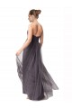 Tulle A-Line Long Cap Sleeves Bridesmaid Dress Barrie