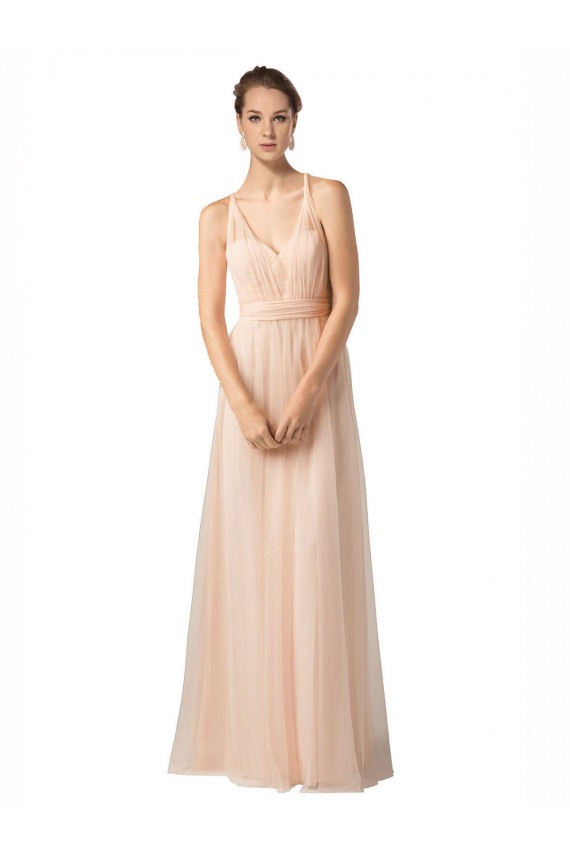 Tulle Long Sleeveless Bridesmaid Dress / Evening Dress Barrie