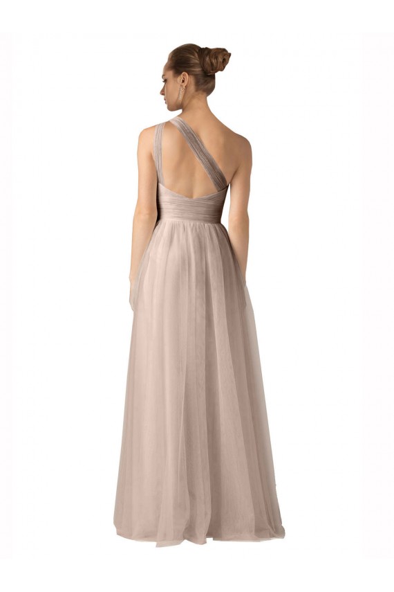 Tulle A-Line Long Sleeveless Keyhole Back Formal Dress / Bridesmaid Dress Barrie