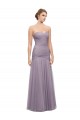 Tulle Mermaid Long Sleeveless Heather Bridesmaid Dresses Barrie