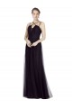 Soft Tulle A-Line Long Sleeveless Bridesmaid Gown Barrie