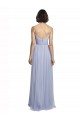 Tulle A-Line Long Sleeveless Lilac Bridesmaid Dress Barrie