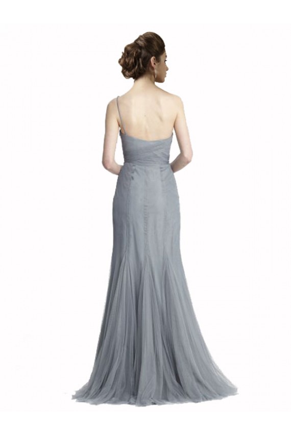 Tulle Mermaid Mermaid Sleeveless Slate Grey Bridesmaid Dress Barrie